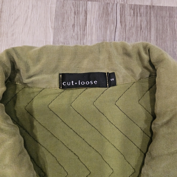 Cut Loose Olive Quilted Utility Jacket - Picture 5 of 9